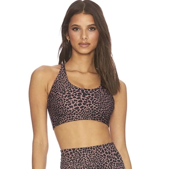 Beach Riot Other - Beach riot rocky sports bra in leopard brown